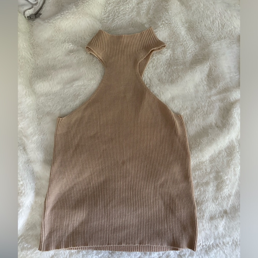 Nude women’s halter top